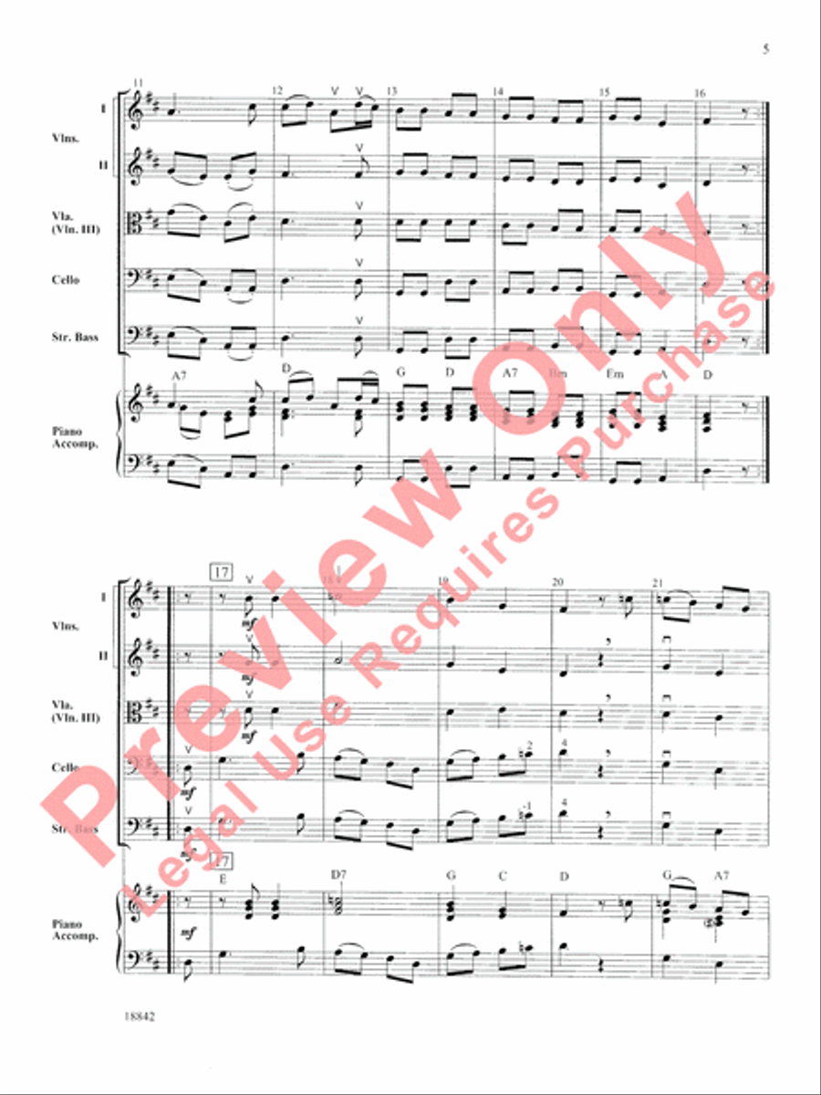 Mozart Minuet and Rondo String Orchestra scores gallery preview page 6