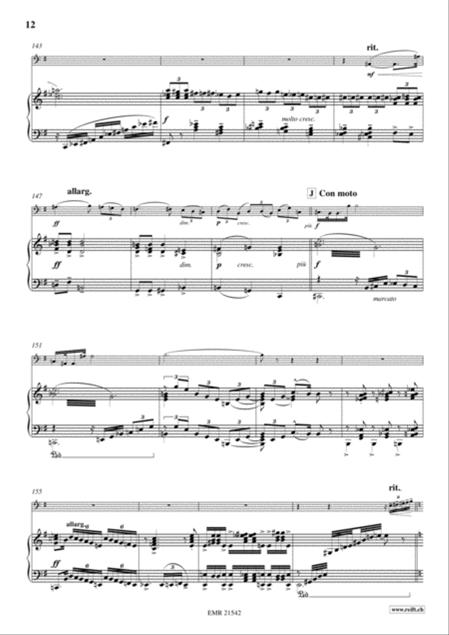 Concerto No. 10 Bass Recorder scores gallery preview page 12