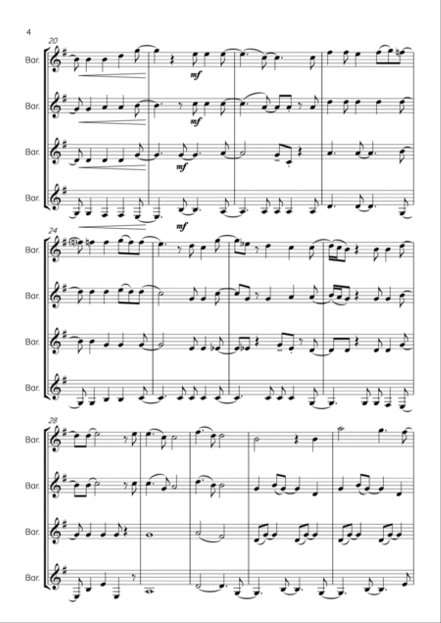 More Than Words Brass Quartet scores gallery preview page 4