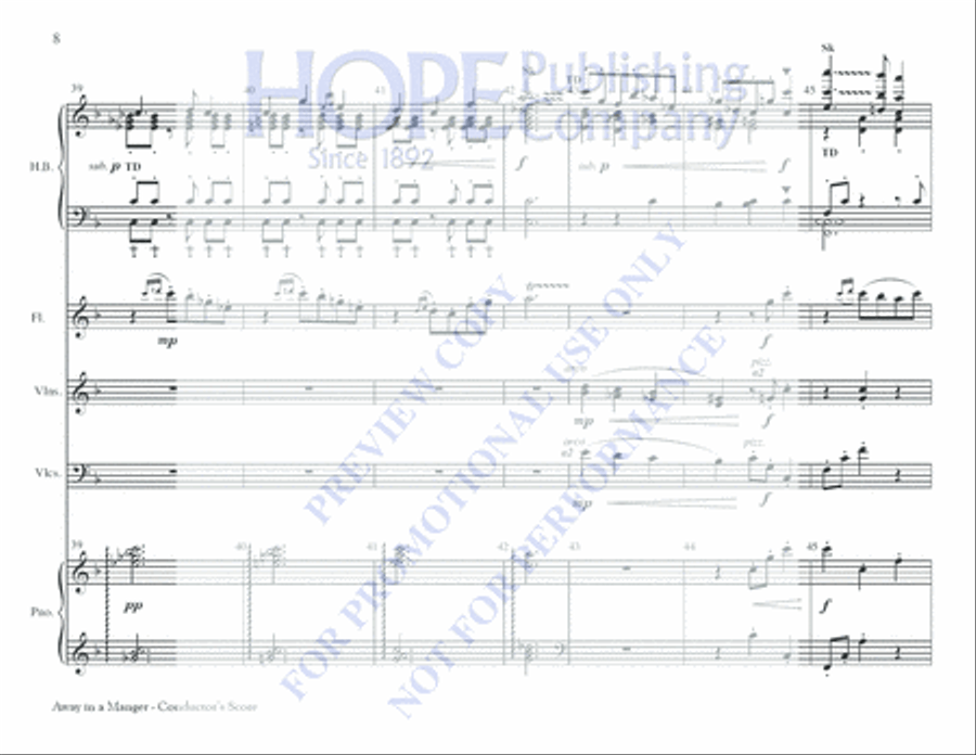 Away in a Manger Away in a Manger 5-Octaves scores gallery preview page 8