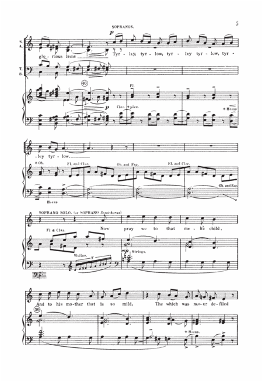 Three Carols Three Carols 4-Part scores gallery preview page 5