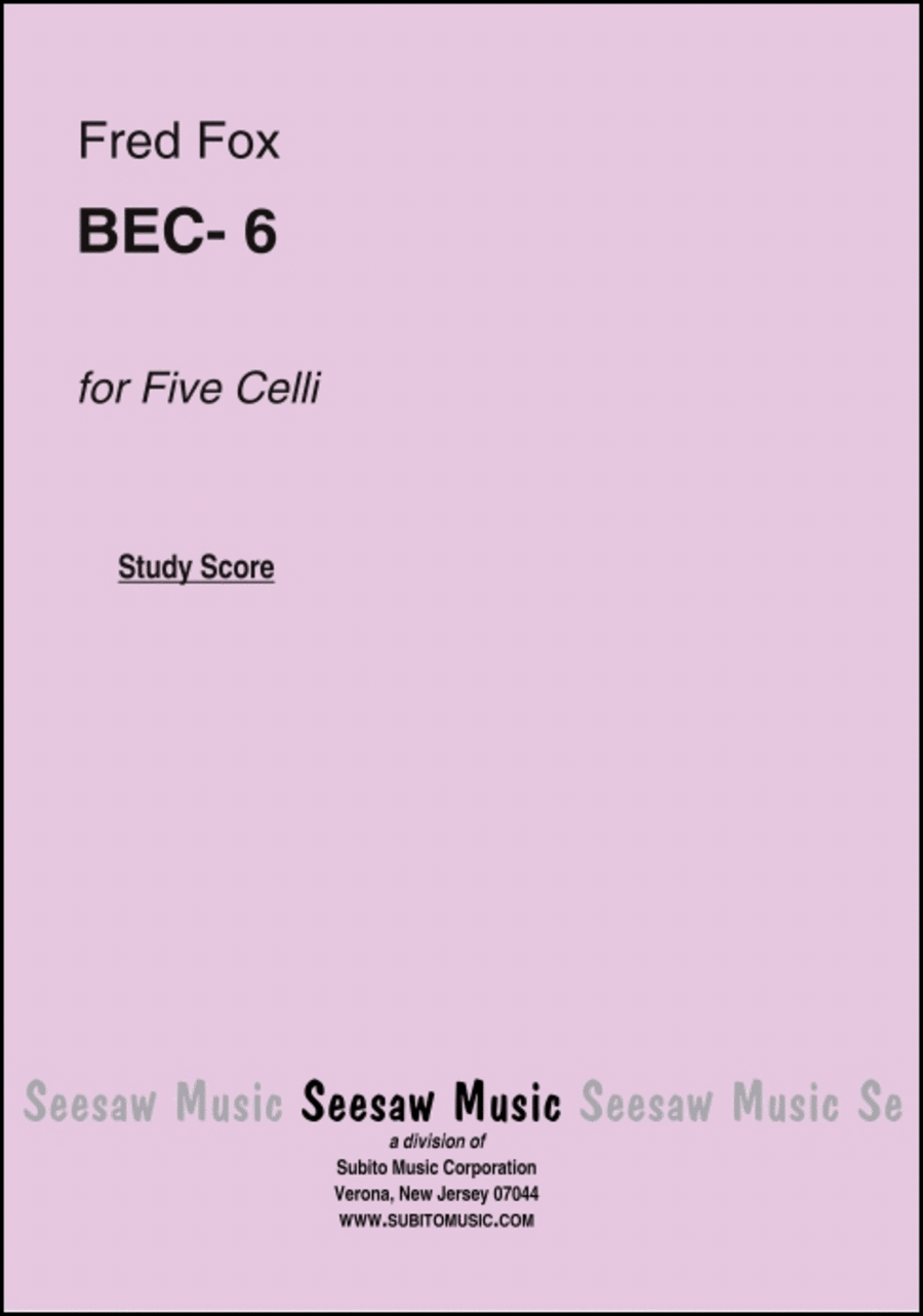 BEC- 6 BEC- 6 Study Score scores gallery preview page 1