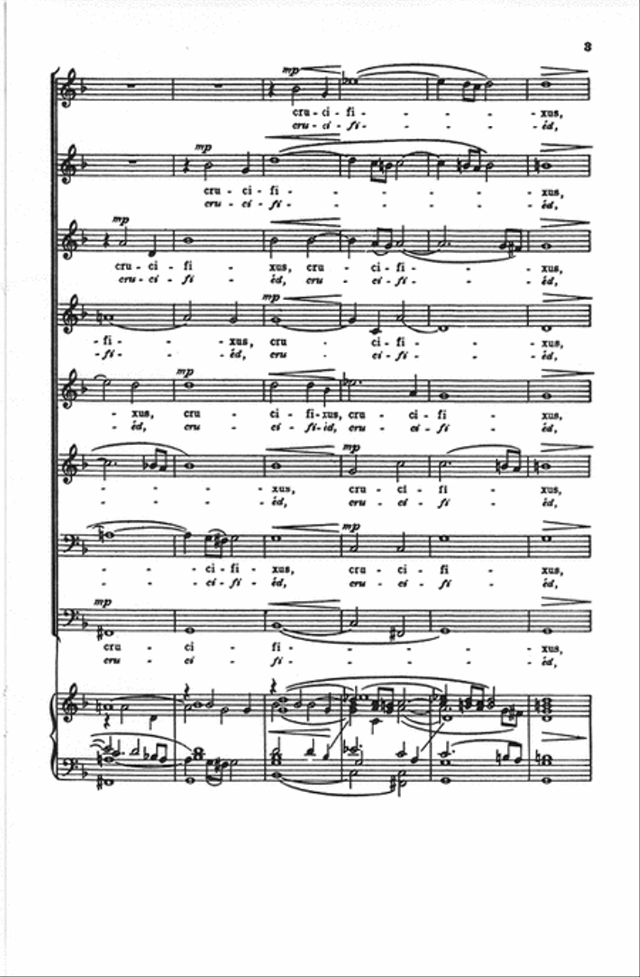 Crucifixus - SSAATTBB Crucifixus - SSAATTBB SSAATTBB scores gallery preview page 3