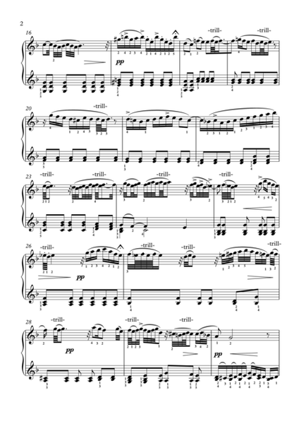 Museus : J.S.Bach  Adagio BWV 974 for Piano with finger position plus mp3 image number null