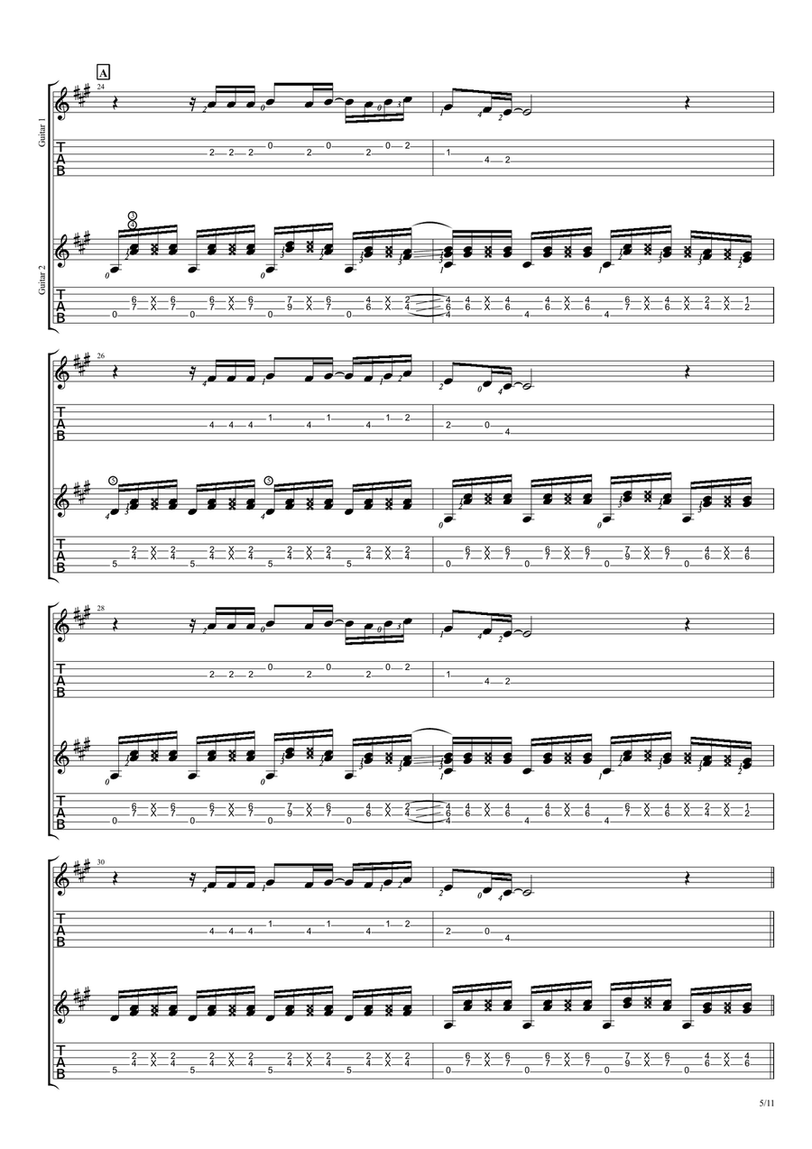 Mungkin Nanti Mungkin Nanti Guitar Tablature scores gallery preview page 5