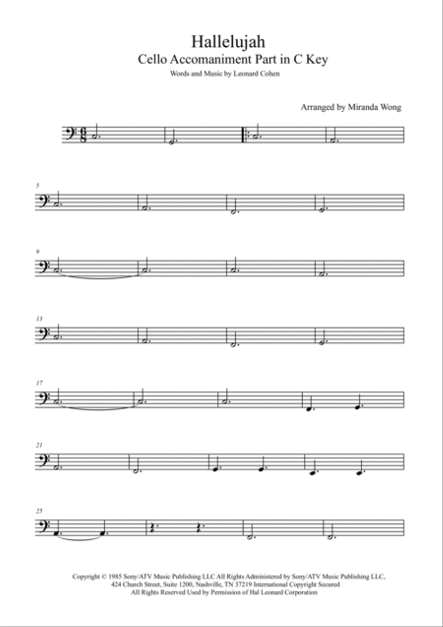 Hallelujah Hallelujah Piano Trio scores gallery preview page 6
