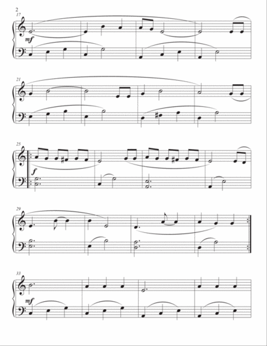 Middle Of The Night Easy Piano scores gallery preview page 2