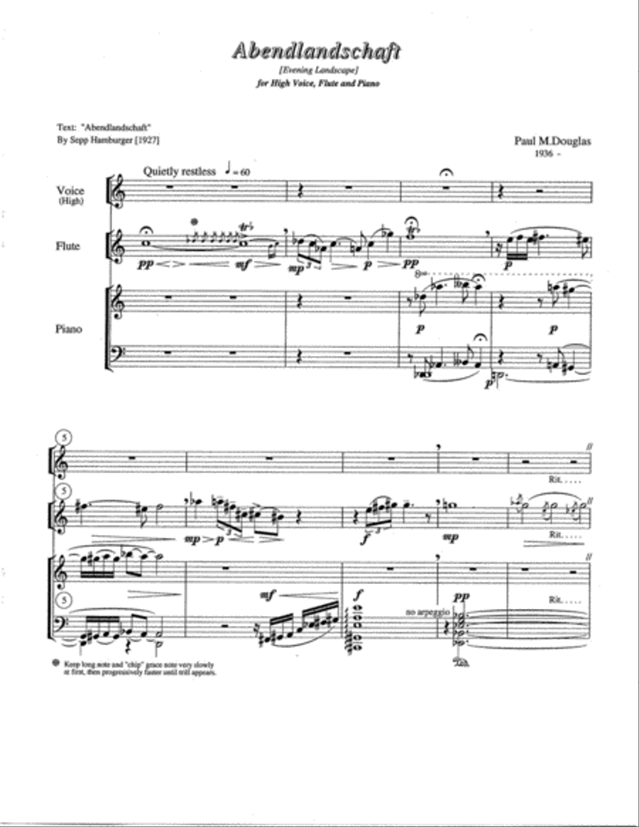 Trois Poèmes Flute Solo scores gallery preview page 2