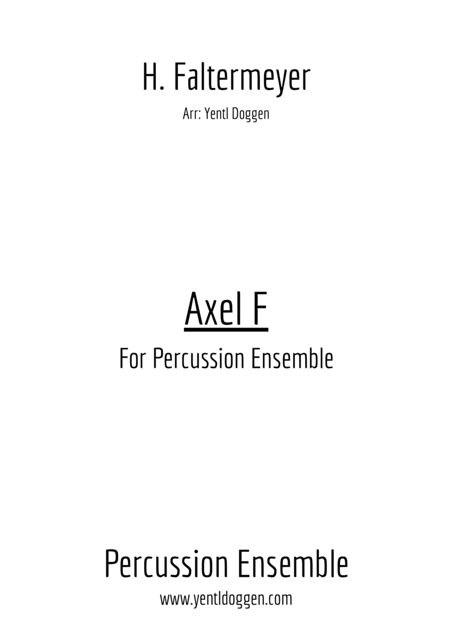 Axel F Percussion Ensemble scores gallery preview page 1