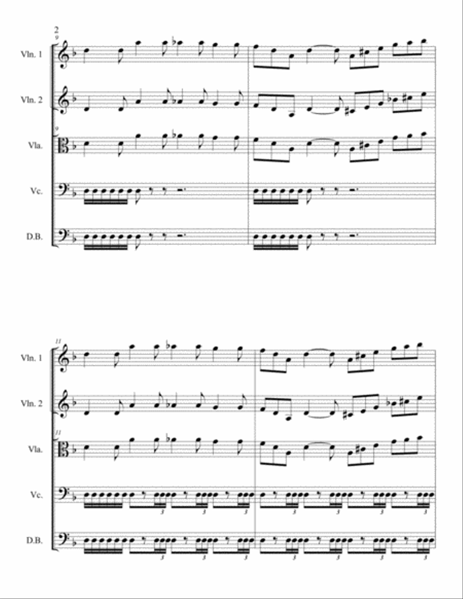 Nightmare Large Ensemble scores gallery preview page 3