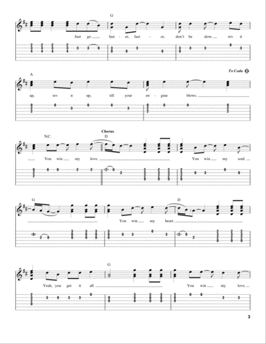 You Win My Love Acoustic Guitar scores gallery preview page 3