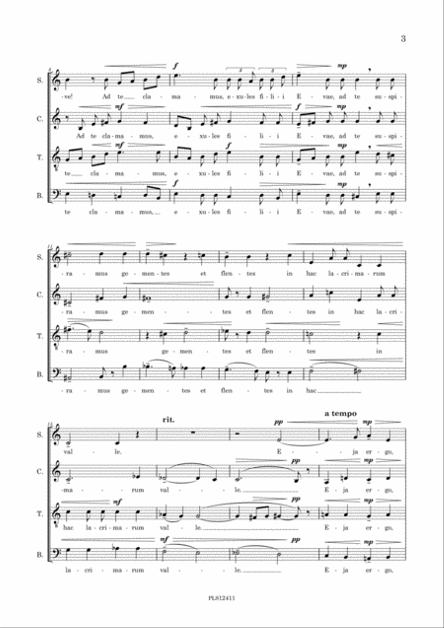Salve Regina Salve Regina 4-Part scores gallery preview page 5
