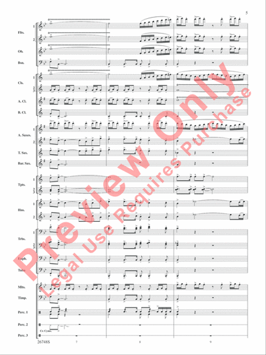 Cotton Ferry Expedition Concert Band scores gallery preview page 6
