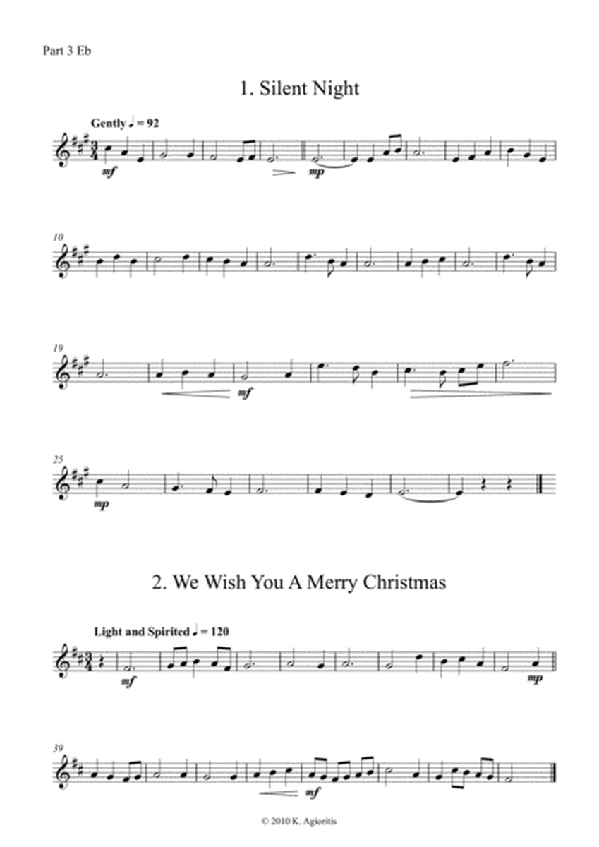 Carols for Four (or more) - Fifteen Carols with Flexible Instrumentation - Part 3 - Eb Treble Clef