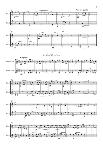 Bartók: For Children, Sz.42 A selection of pieces arranged for horn duet image number null