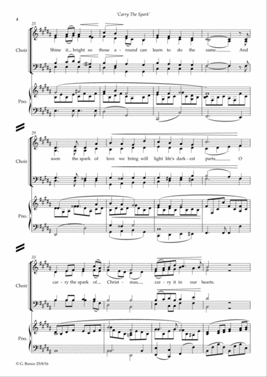 Carry The Spark 4-Part scores gallery preview page 4