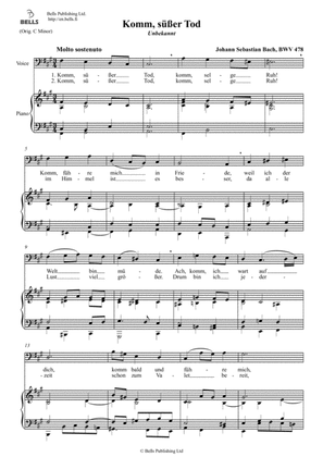 Komm susser Tod, BWV 478 (F-sharp minor)