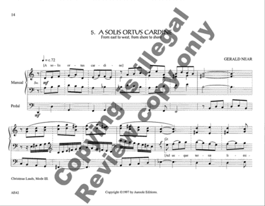 Chantworks, Set I Advent, Christmas, Epiphany Organ scores gallery preview page 8