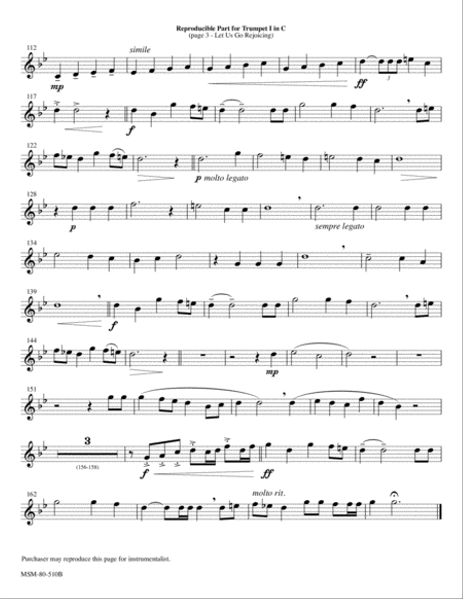 Let Us Go Rejoicing: Fanfare, Introit, and Procession for the Dedication of a Church Choir scores gallery preview page 5