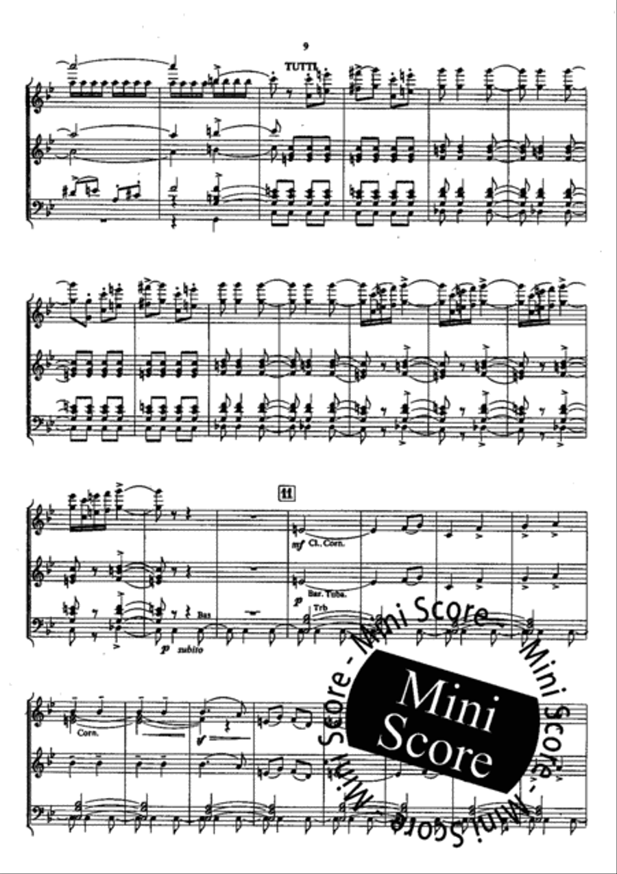 Pique Dame Concert Band scores gallery preview page 13