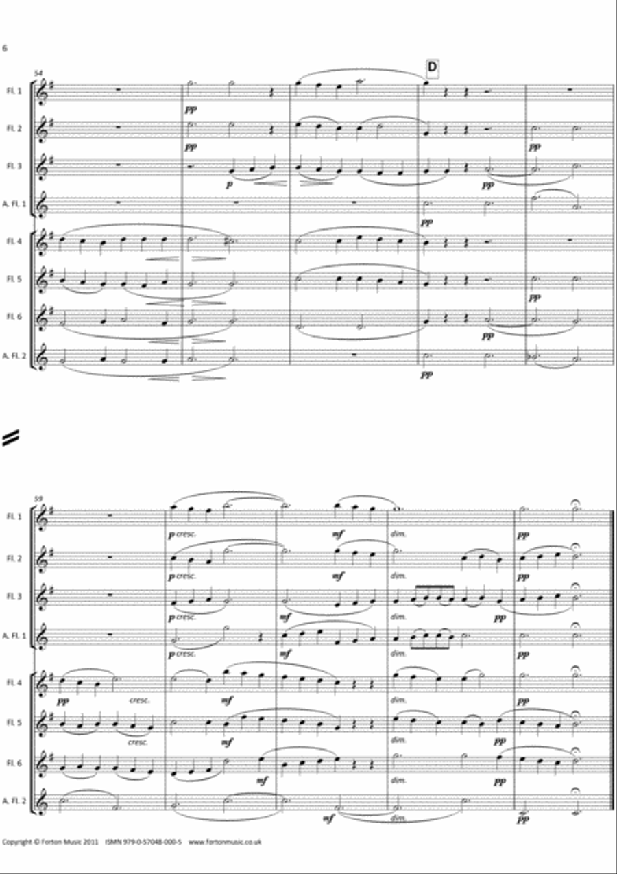Ave Maria Flute Quartet scores gallery preview page 6
