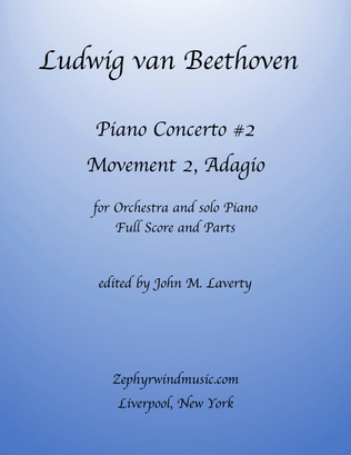 Book cover for Piano Concerto No. 2, Movement 2, Adagio