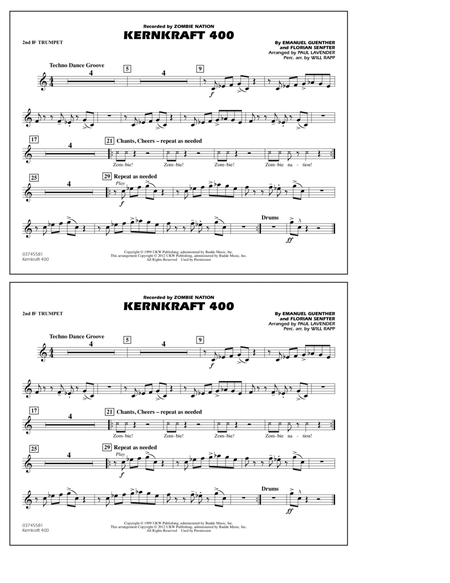 Kernkraft 400 (arr. Paul Lavender) - 2nd Bb Trumpet