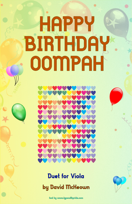 Happy Birthday Oompah, for Viola Duet