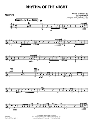 Rhythm of the Night (arr. Roger Holmes) - Trumpet 3