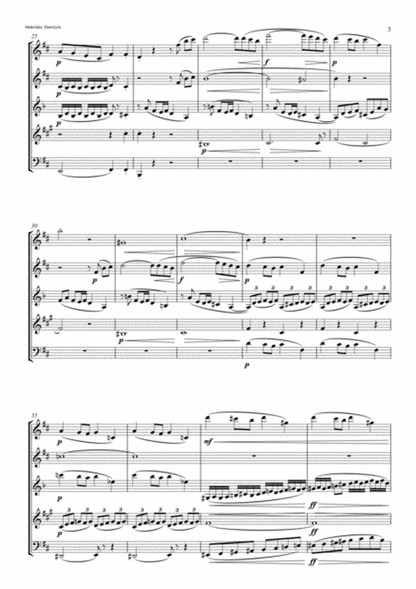 Hebrides Overture (for Wind Quintet) image number null