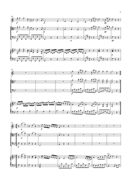 Amalia - Divertimento in B-flat major, for clarinet, Viola, Violoncello & Piano