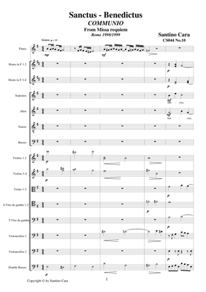 Sanctus_Benedictus - (Communio) Sequences no.10 of the Missa Requiem CS044