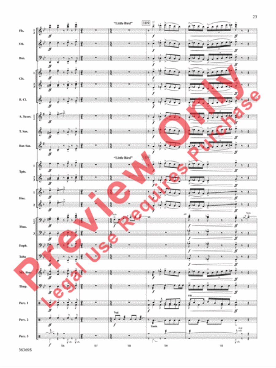 Man of La Mancha Concert Band scores gallery preview page 24
