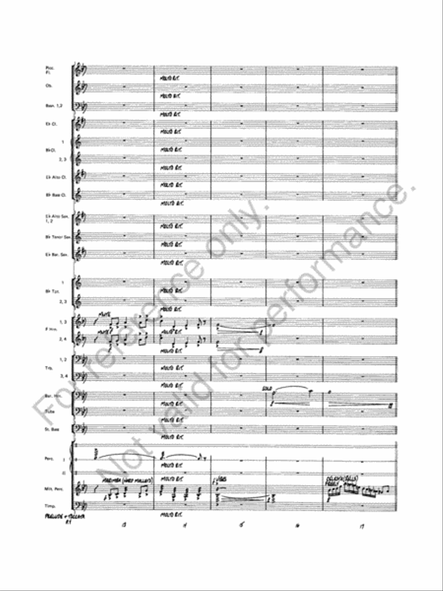 Prelude And Toccata Concert Band scores gallery preview page 5