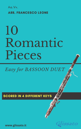 Book cover for 10 Romantic Pieces - Bassoon Duet