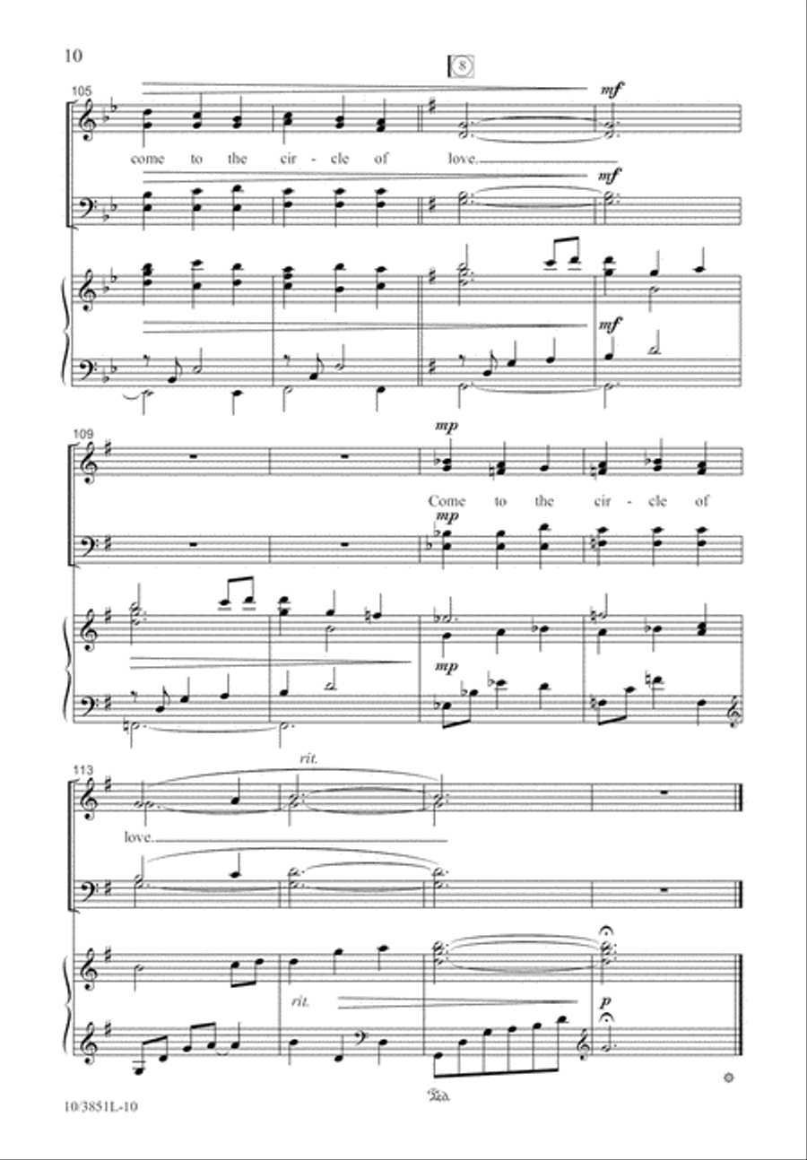 Come to the Circle 4-Part scores gallery preview page 10