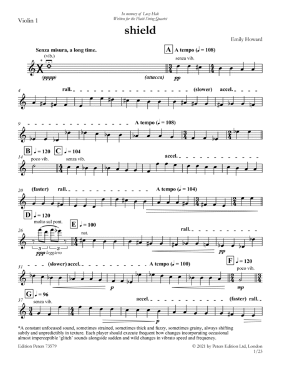 shield String Quartet scores gallery preview page 4