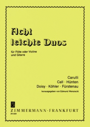 Book cover for Eight Easy Duets
