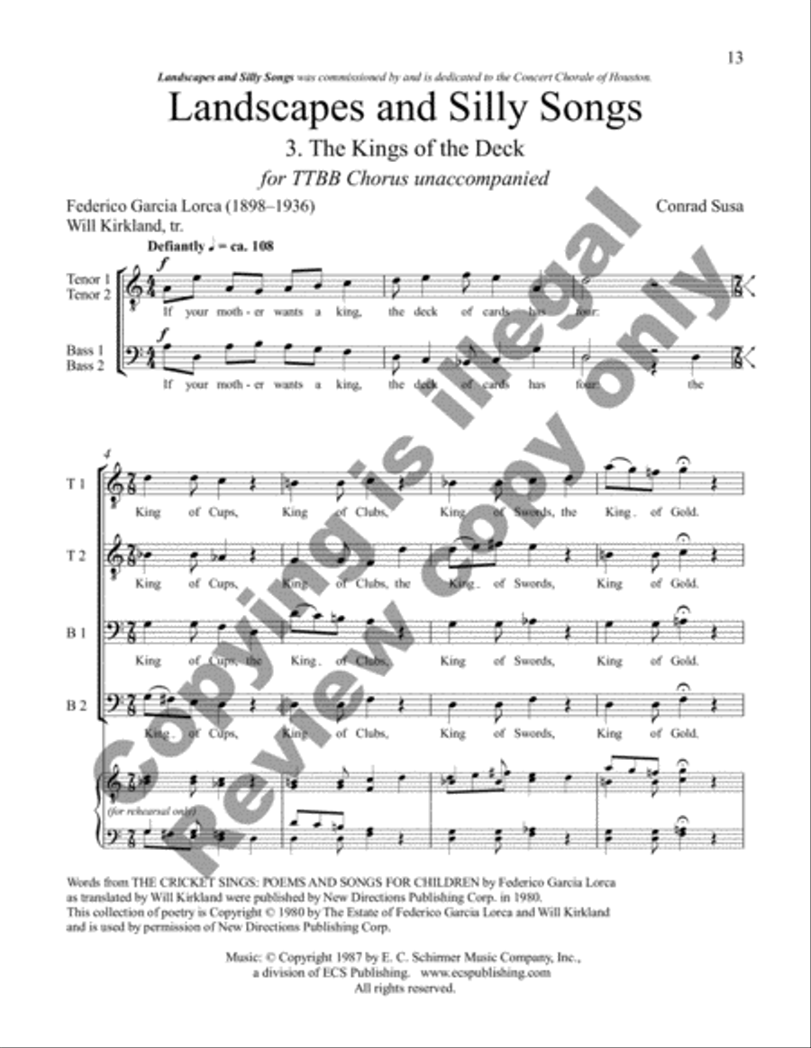 Landscapes and Silly Songs Divisi scores gallery preview page 29