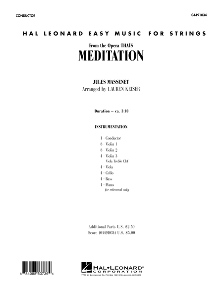 Meditation - Full Score