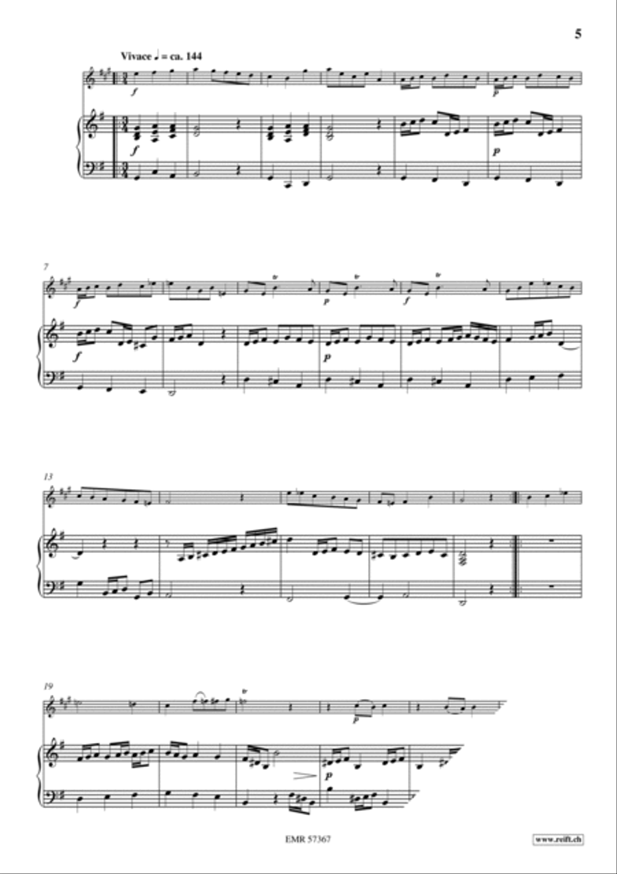 Sonata No. 2 Tenor Saxophone scores gallery preview page 6