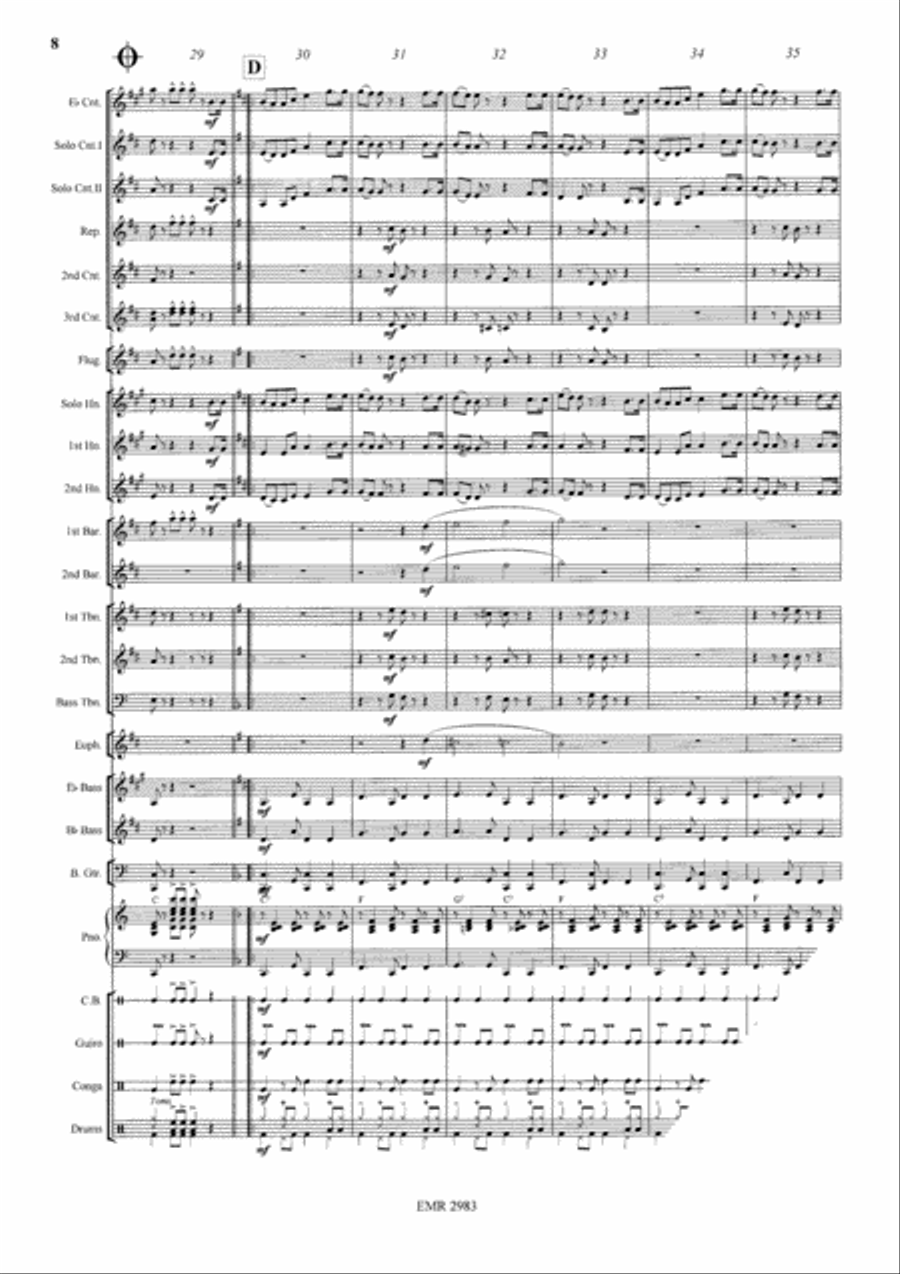 Viennese Cha Cha Brass Band scores gallery preview page 9