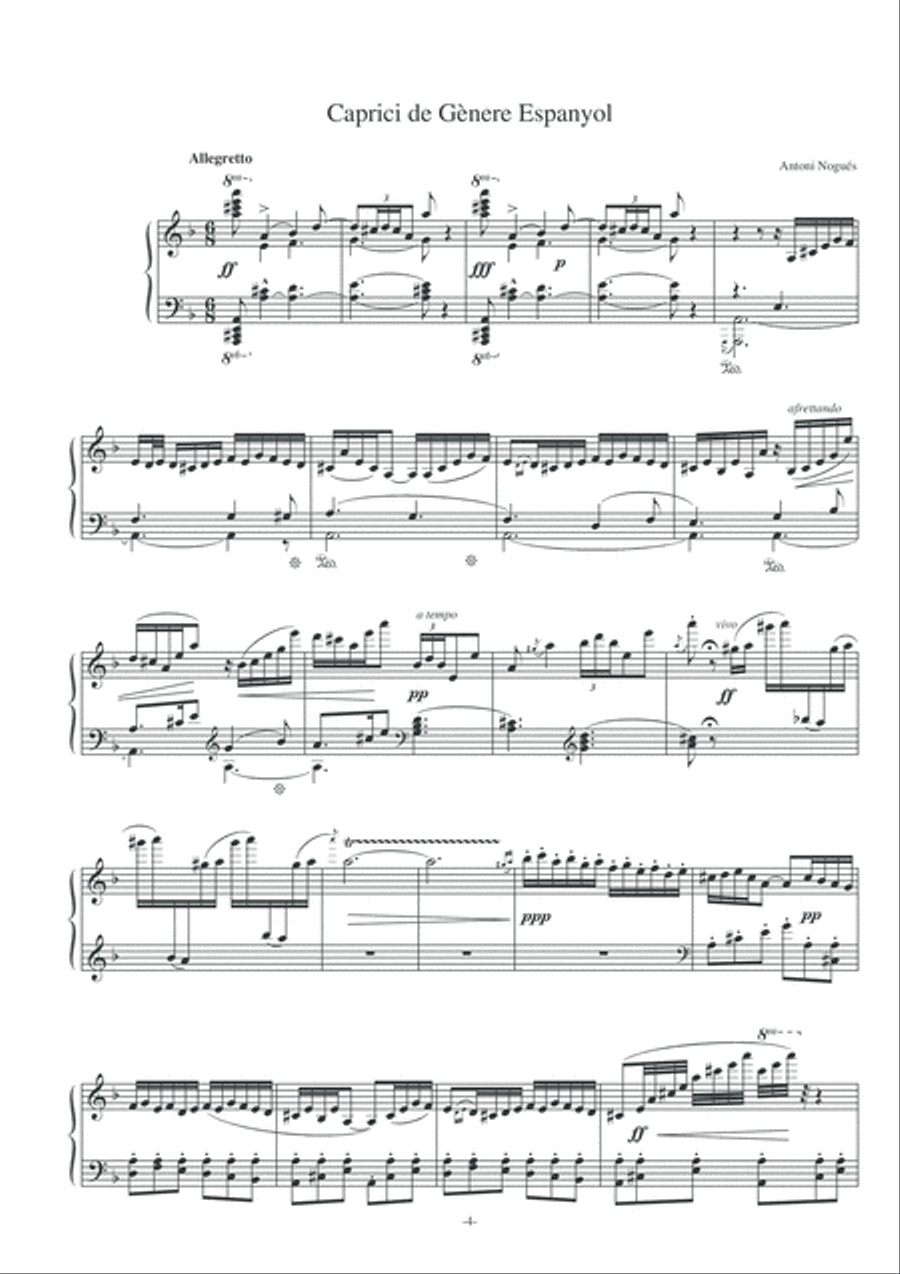 Caprici de gènere espanyol Piano Solo scores gallery preview page 6