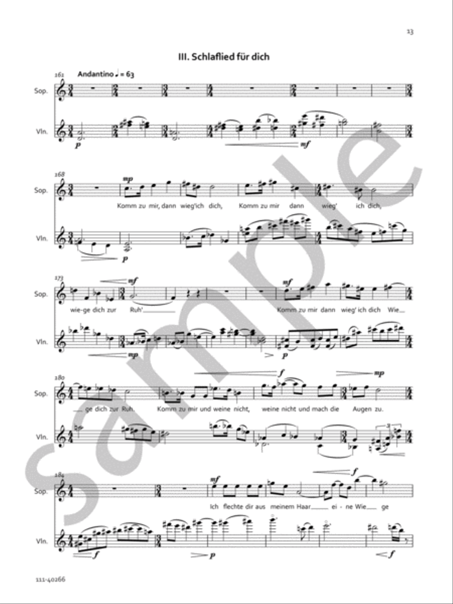Songs of Innocent Love Chamber Music scores gallery preview page 8