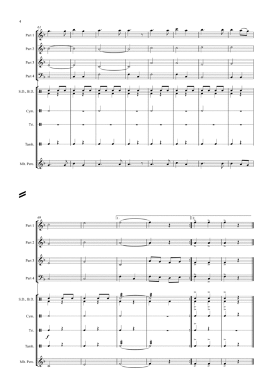 It's A Small World Concert Band scores gallery preview page 6