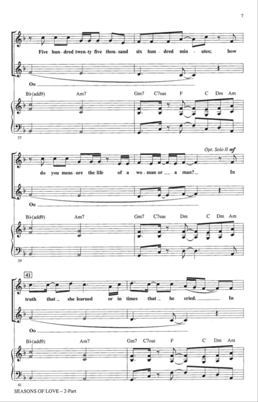 Seasons Of Love (from Rent) (arr. Roger Emerson) 2-Part scores gallery preview page 5