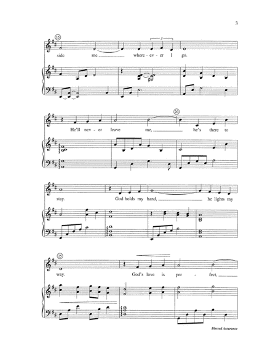 Blessed Assurance Blessed Assurance 4-Part scores gallery preview page 3