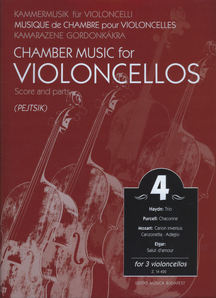 Book cover for Chamber Music for/ Kammermusik für Violoncelli 4