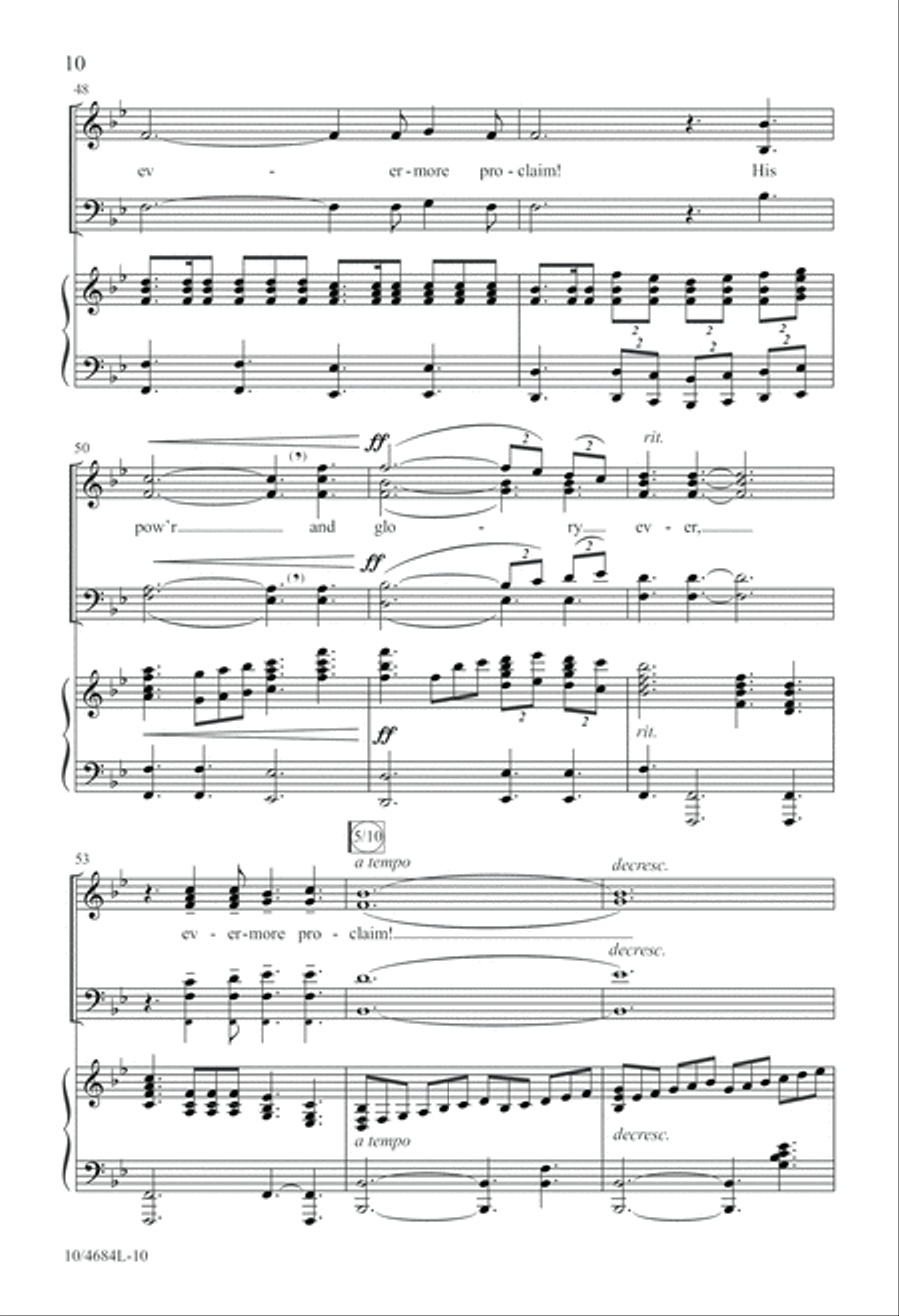 O Holy Night 4-Part scores gallery preview page 10