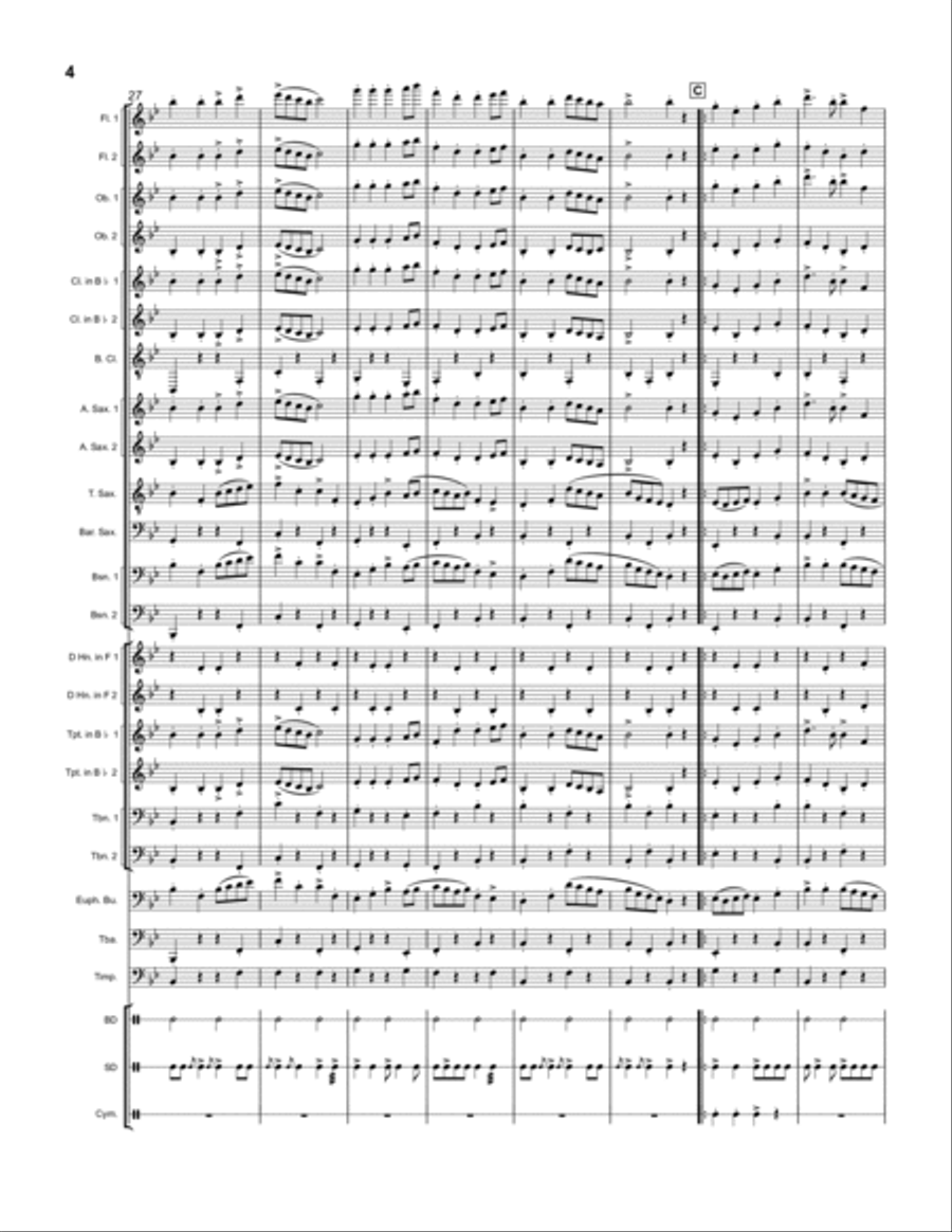 Frontiersmen's Odyssey Concert Band scores gallery preview page 4
